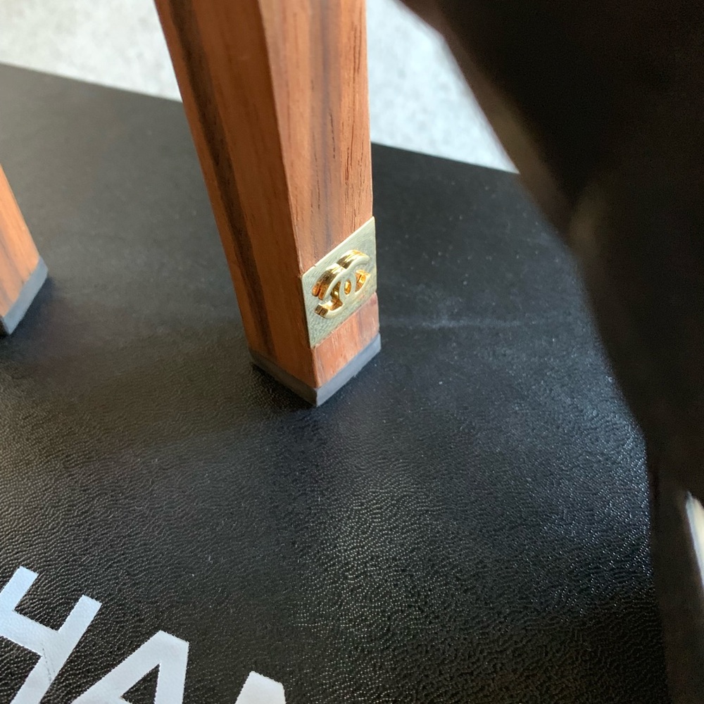 Chanel black quilted leather and wood sandals - Picture 4 of 7